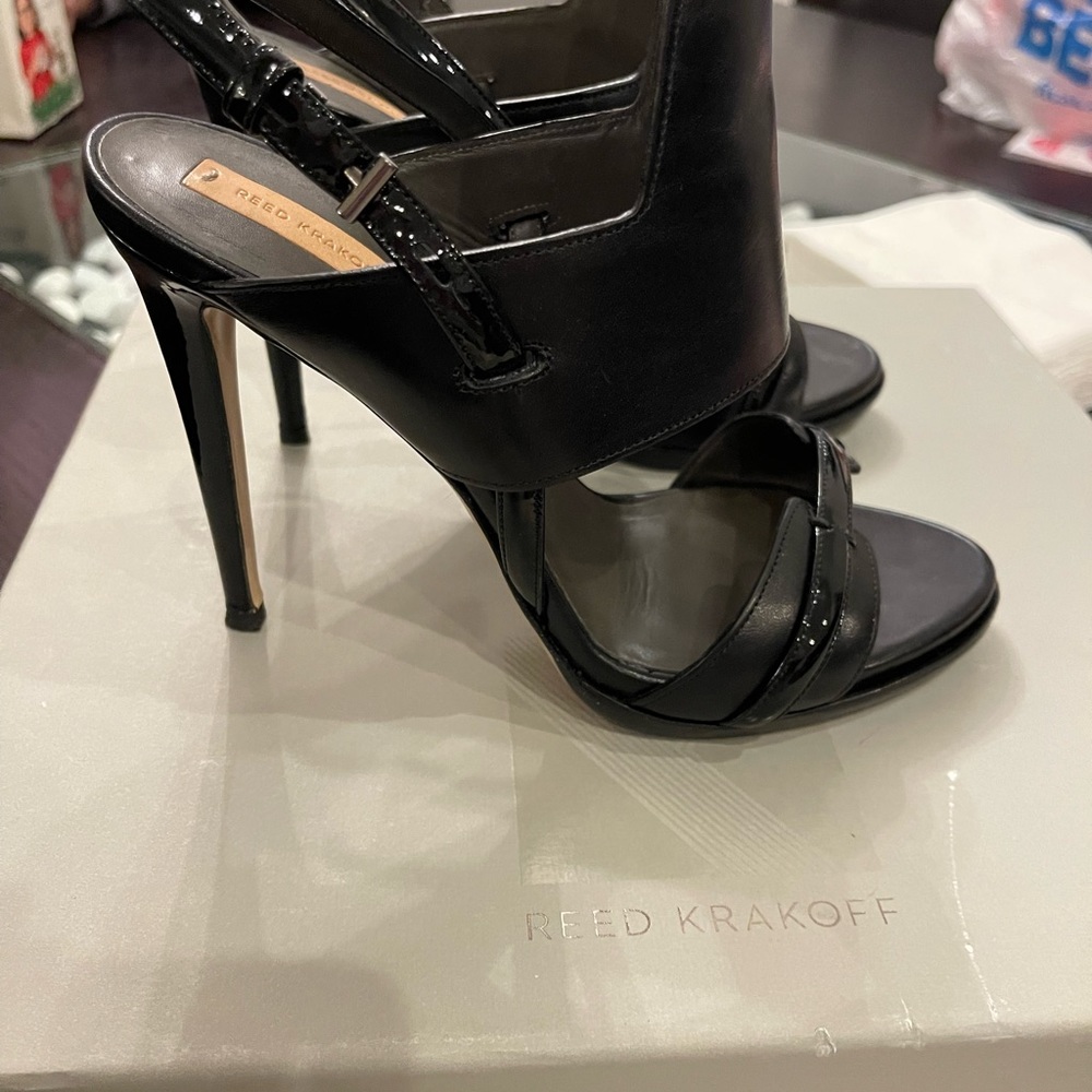 Reed Krakoff black solar sandals 38.5 excellent condition